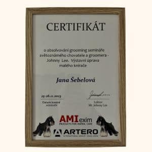 O mně 9 Stříhání psů osvědčení, koupání psů, trimování psů, stříhání psa, koupání psa, trimování psa, psí salon Hostivice